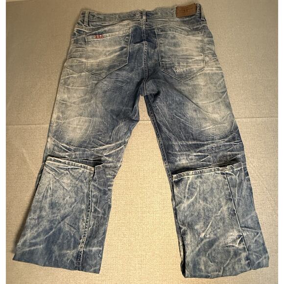 Jordan Craig Jeans Men's 36x32 Legacy Edition Blue Jeans Aaron Distressed - Picture 4 of 12